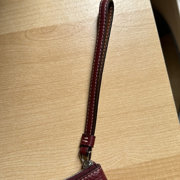 COACH Corner Zip Wristlet with Coach Stripe - Picture 9 of 10